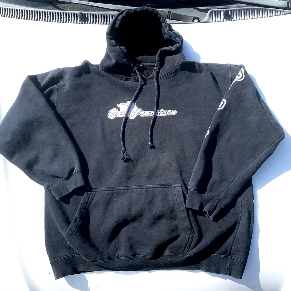 Black Pullover San Francisco Hoodie Size Medium Used